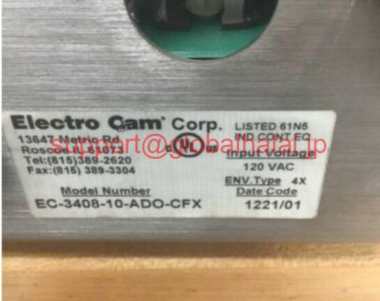 新品【東京発★適格請求書★代引可】エレクトロカムEC-3408-10-ADO-CFX。 8カムカムボックス。新しく、イ..