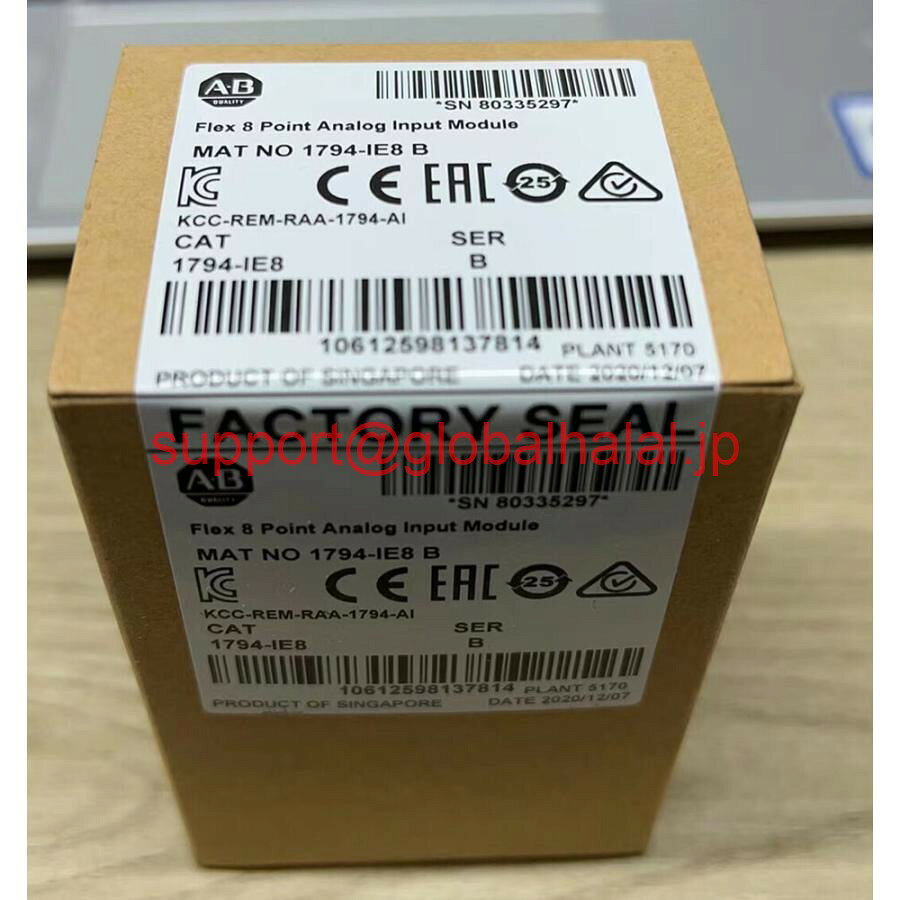 新品【東京発★適格請求書★代引可】Allen Bradley 1794-IE8 Flex 8 Pointanalog入力モジュールPLC 1794ie8 【6ヶ月保証】