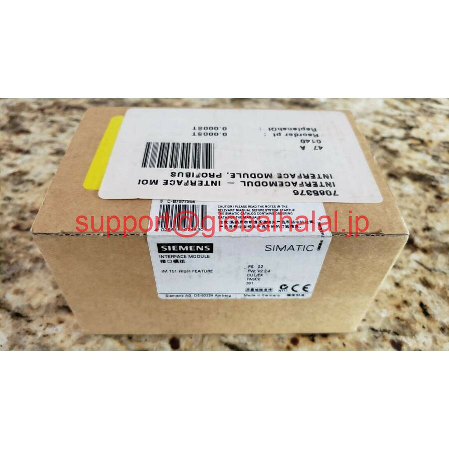 新品Siemens 6ES7 151-1BA02-0AB0 SIMATICインターフェイスモジュール。未開封 