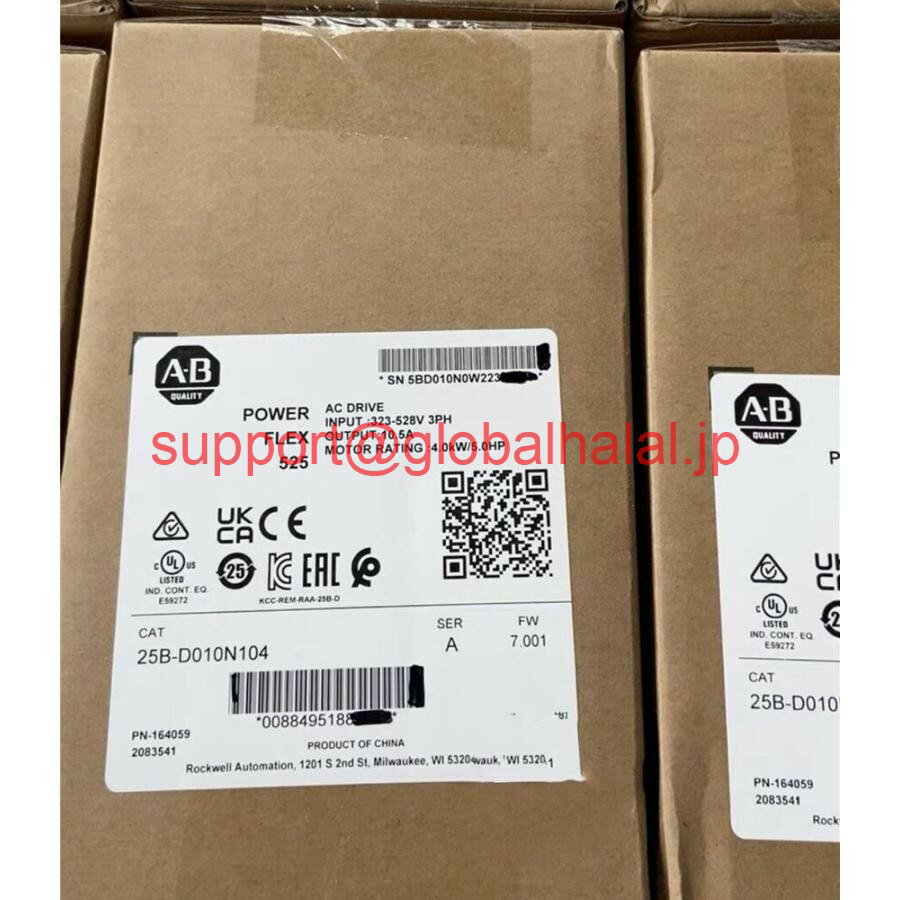 新品ファクトリーシールアレンブラッドリー25B-D010N104 /A Powerflex 525 AC Drive 5HP 4.0kW US 