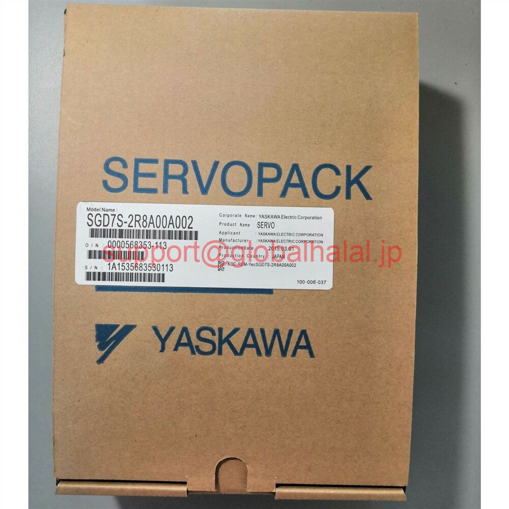 新品【東京発★適格請求書★税込】YASKAWA / 安川電機 SGD7S-2R8A00A002 サーボドライバー【6ヶ月保証】