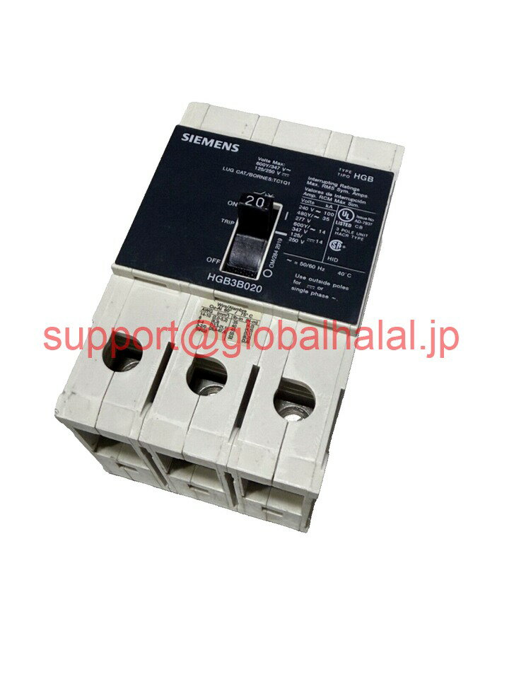 新品【東京発★適格請求書★代引可】SIEMENS HED43B020 N 20A 480V 3P NEW 【6ヶ月保証】