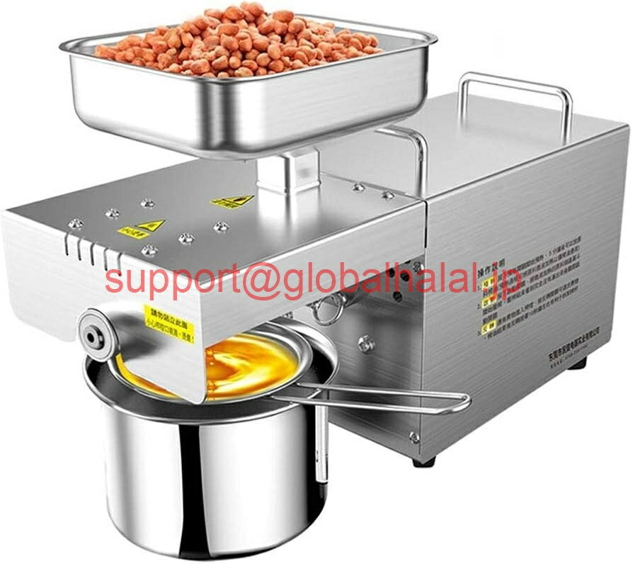 新品【東京発★適格請求書★代引可】1x自動オイルプレスマシンオイル抽出器エクスペラーオリーブピーナッ..