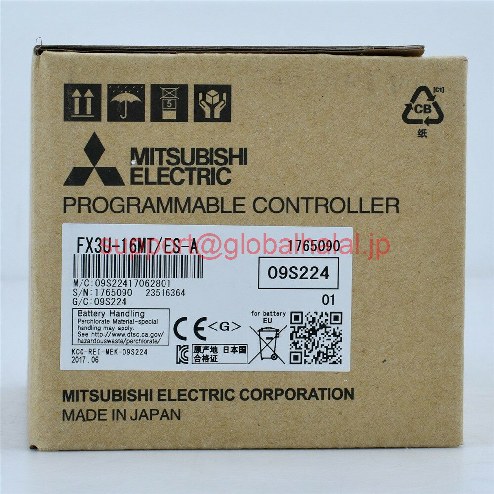 新品【東京発★適格請求★税込】三菱 MITSUBISHI MELSEC-F シーケンサ FX3U-16MT/ES-A【6ヶ月保証】