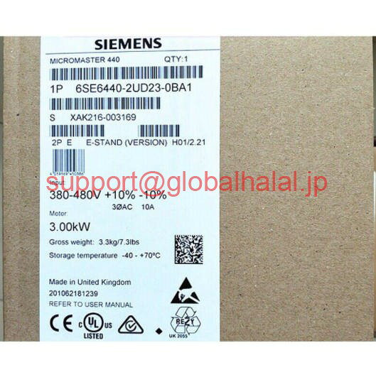 新品【東京発★適格請求書★税込】SIEMENS 6SE6440-2UD23-0BA1 INVERTER 3KW 6SE6 440-2UD23-0BA1 【6ヶ月保証】