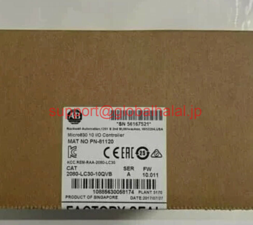 No Monitor - 新品【東京発★適格請求書★税込】AB 2080-LC30-10QVB SER B Micro830 10 I/O コントローラー。 【6ヶ月保証】