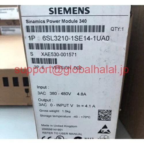 新品【東京発★適格請求書★代引可】シーメンス 6SL3210-1SE14-1UA0 電源モジュール 6SL32101SE141UA0 【6ヶ月保証】