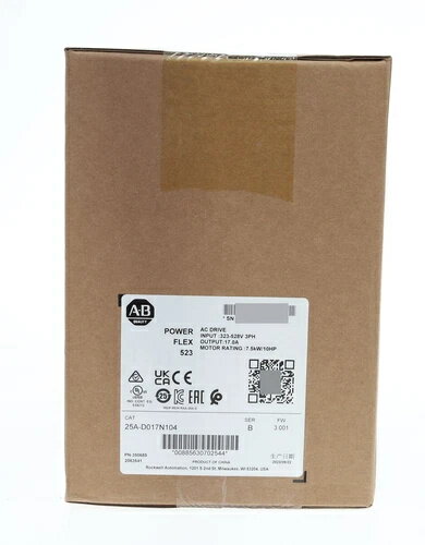 新品25A-D017N104 Allen-Bradley 523 7.5kW 10HP ACドライブ 