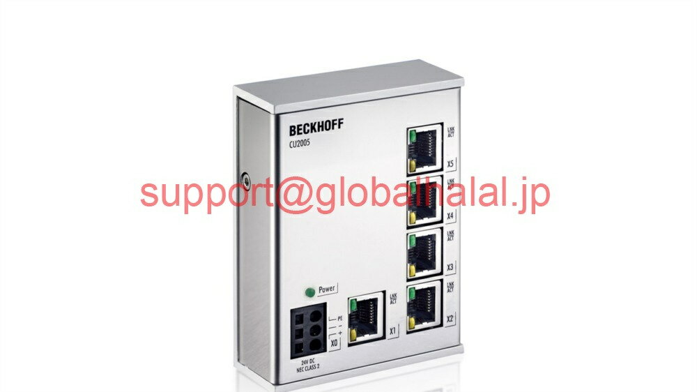 新品【東京発★適格請求書★代引可】Beckhoff CU2005 5-Port Switch Ethernetモジュール【6ヶ月保証】