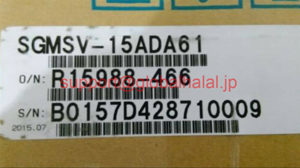 東京発 適格請求書 税込 YASKAWA 安川電機 サーボモータ SGMSV-15ADA61 6ヶ月保証 global-halal-10003084 Global Halal Japan パッケージ画像