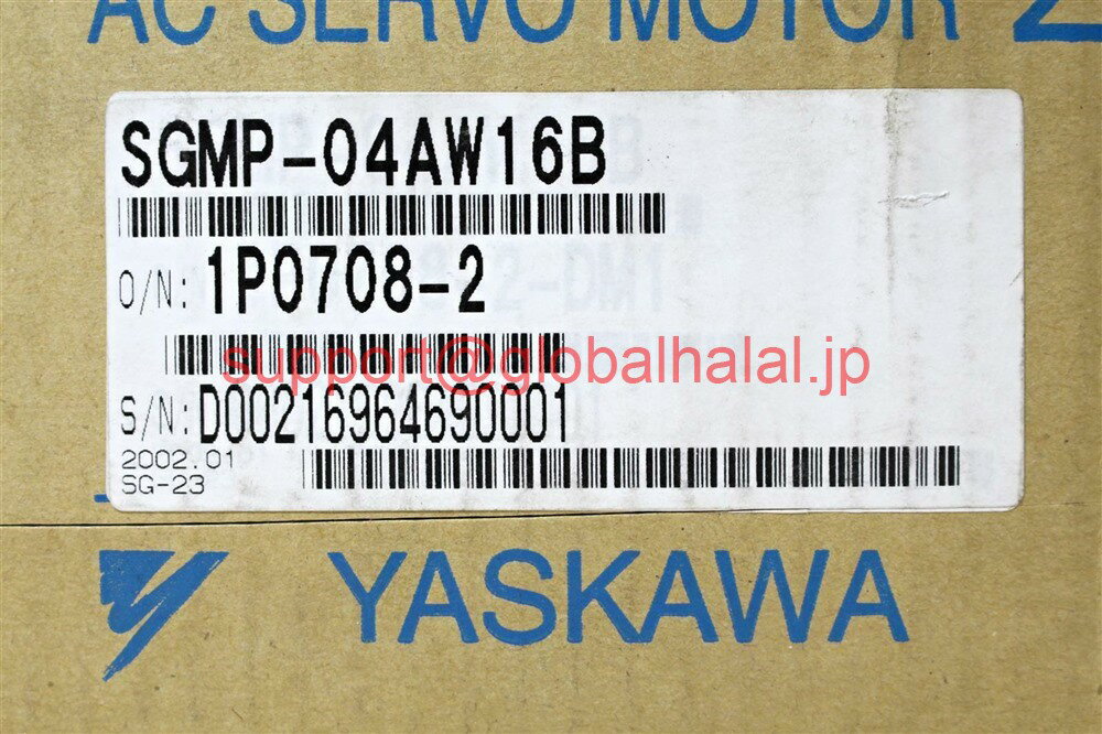 新品【東京発★適格請求書★税込】 YASKAWA サーボモーター SGMP-04AW16B 【6ヶ月保証】