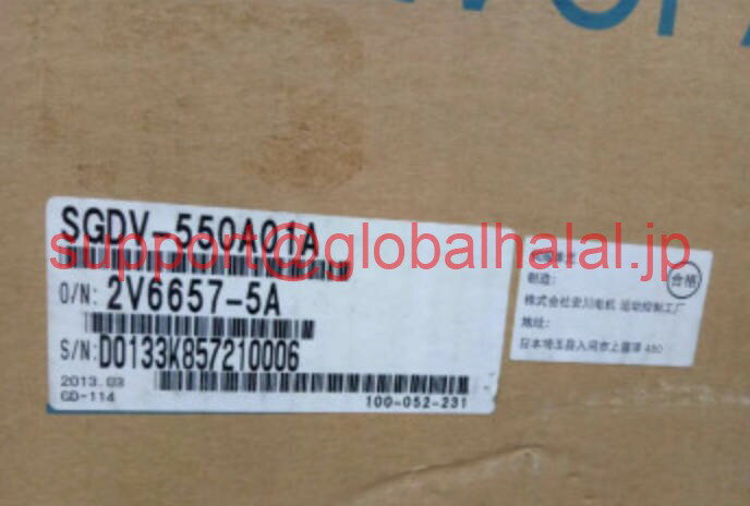 SHARP - 新品【東京発★適格請求書★税込】 YASKAWA サーボドライバー SGDV-550A01A 【6ヶ月保証】
