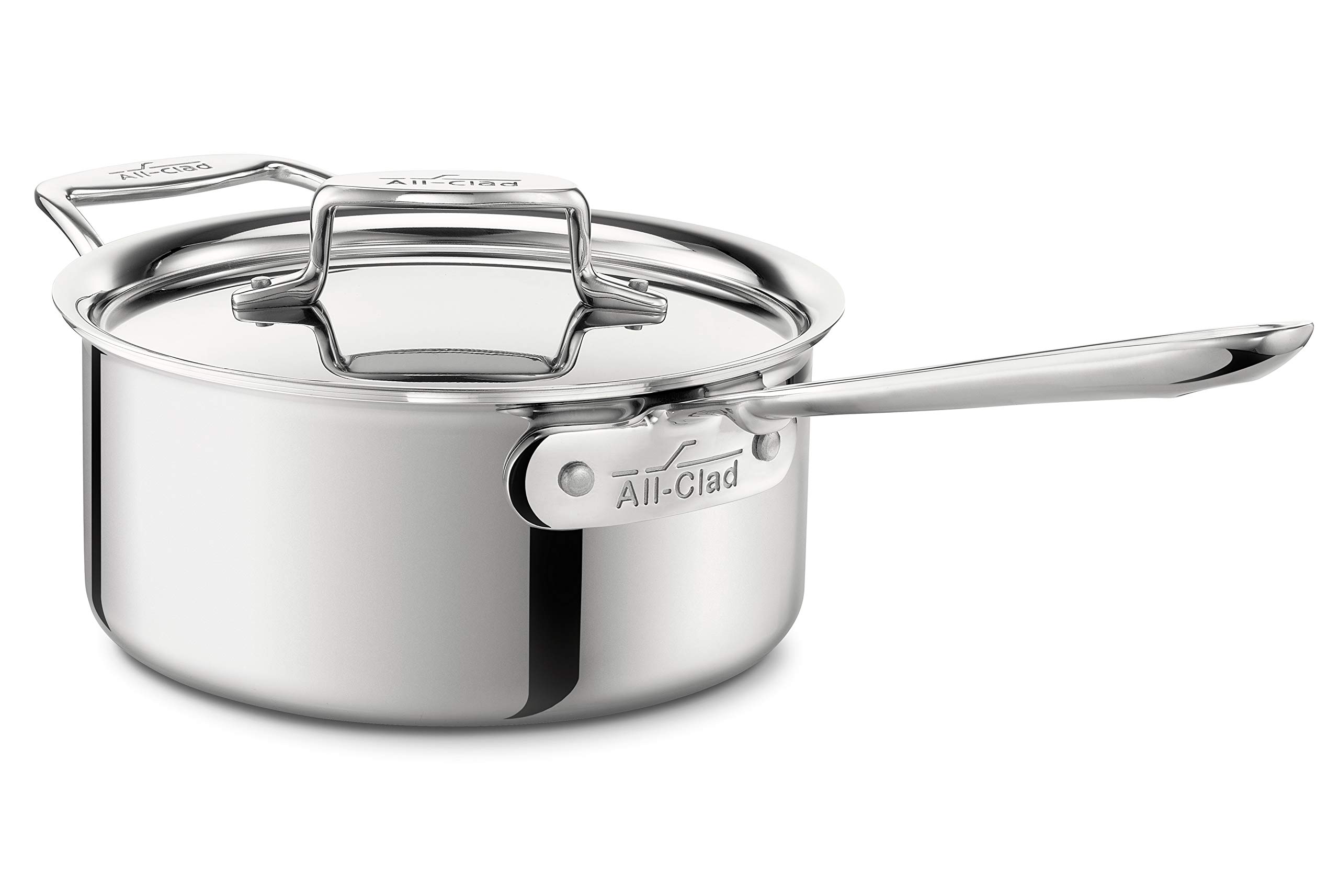 All-Clad 5203 Stainless Steel Saucepan Cookware 3-Quart Silver by All-Clad