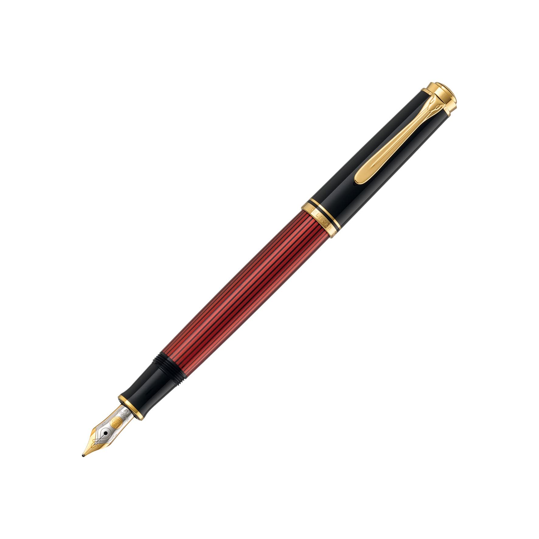 樂天商城 - Pelikan Souveran 400レッド/ブラックGT Fine Point万年筆 ? 904771