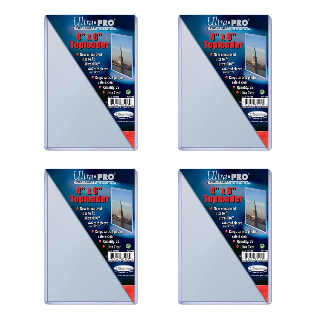 Refill Ink - Ultra-Pro 4X6 Top Loaders - 25 Per Pack (Quantity of 100)