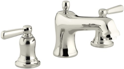 KOHLER T10592-4-SN Bancroft バス蛇口トリム デッキマウントダイバーター注ぎ口とメタルレバーハンドル用 バルブは含まれません 鮮やかな光沢ニッケル