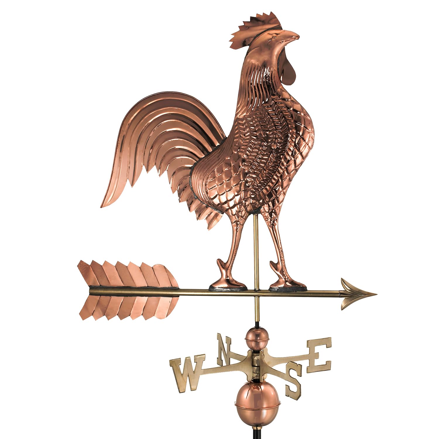 樂天商城 - Good Directions Large Rooster Weathervane Pure Copper