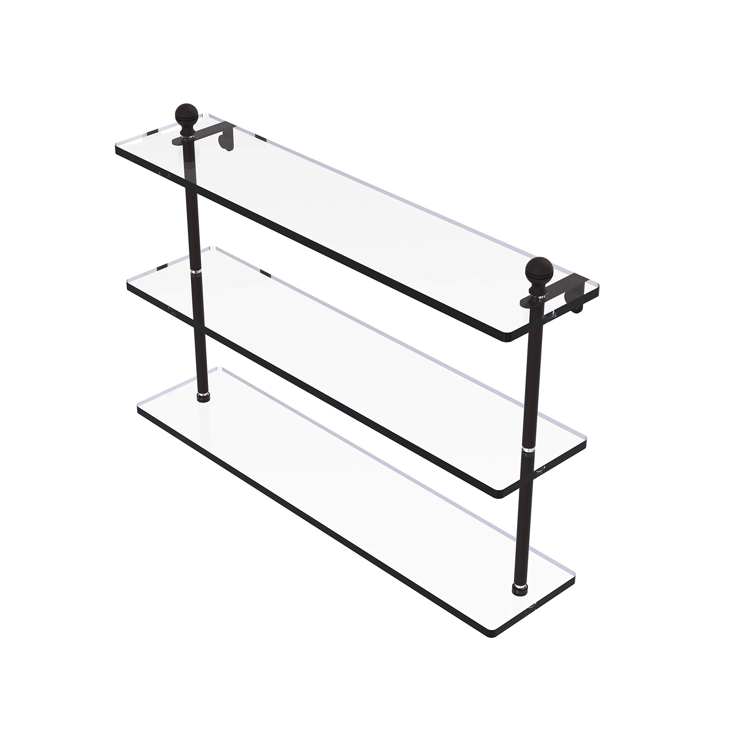 樂天商城 - Mambo Collection 22 Inch Triple Tiered Glass Shelf - MA-5/22-ORB
