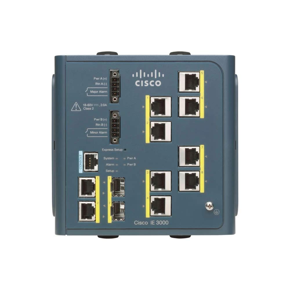 Cisco IE-3000-8TC-E Layer 3 Switch - 1 x CompactFlash (CF) Card 2 x SFP (mini-GBIC) - 2 x 10/100/1000Base-T 8 x 10/100Base-TX