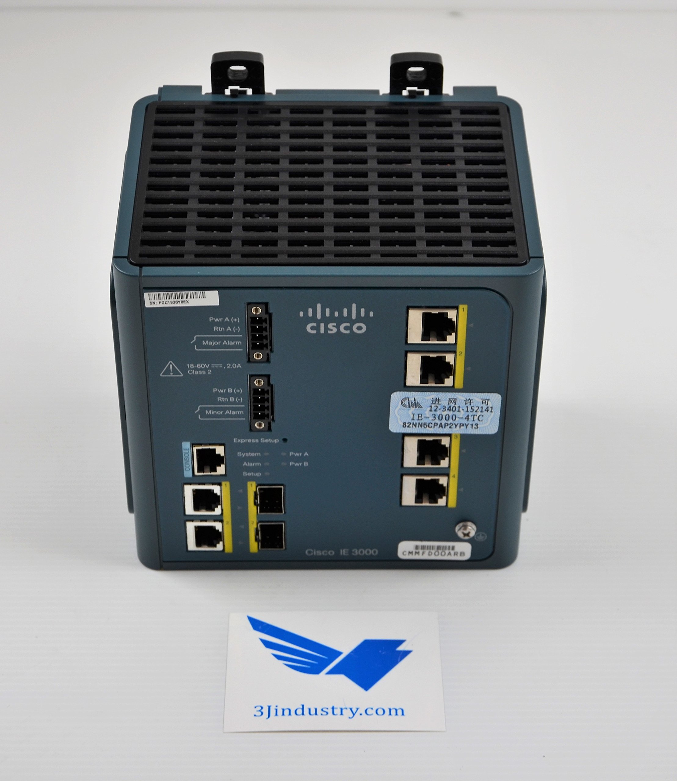 Cisco IE-3000-4TC-E Layer 3 Switch - 2 x SFP (mini-GBIC) 1 x CompactFlash (CF) Card - 4 x 10/100Base-TX 2 x 10/100/1000Base-T
