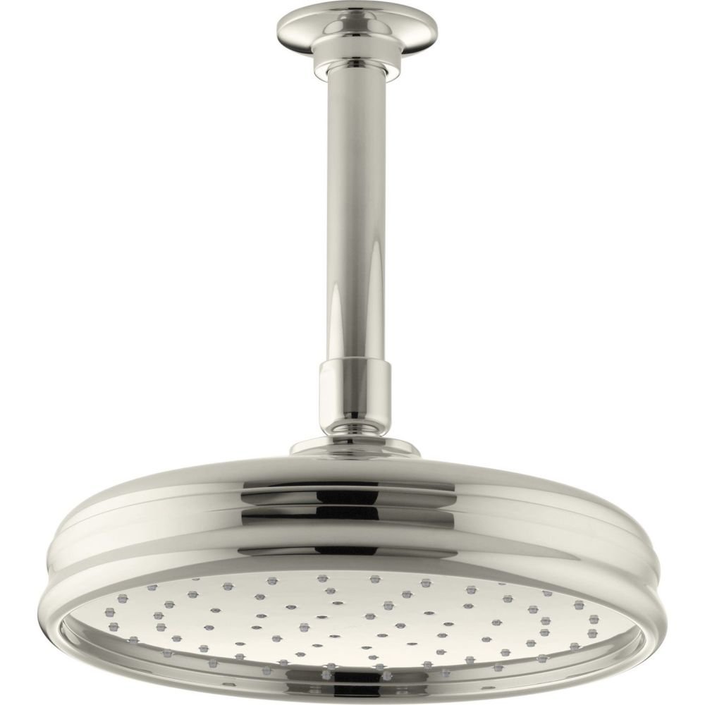 (Vibrant Polished Nickel) - KOHLER K-13692-SN 20cm Traditional Round Rain Showerhead Vibrant Polish