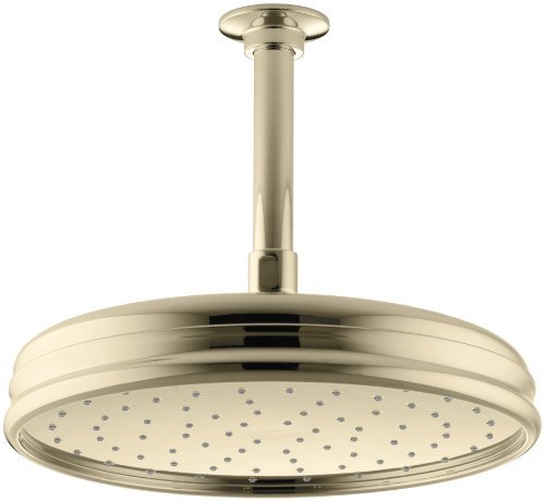 (Vibrant French Gold) - KOHLER K-13693-AF 25cm Traditional Round Rain Showerhead Vibrant French Gold
