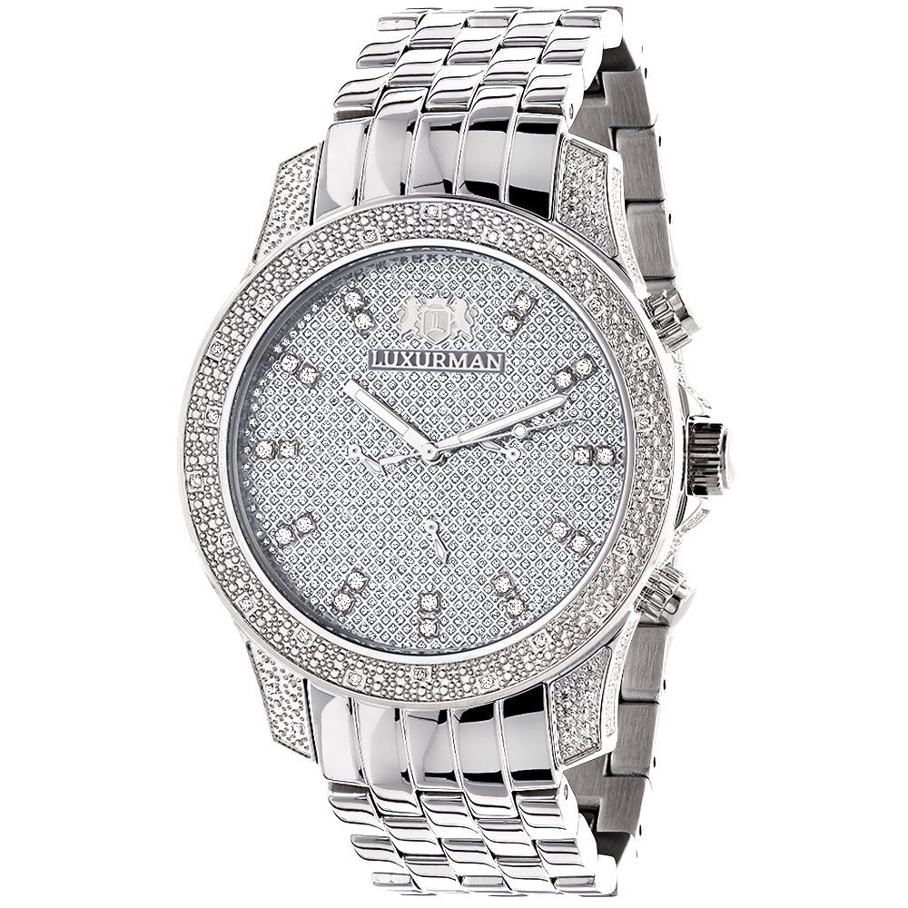 CANON - Luxurman Mens Diamond Watch 0.50 CT