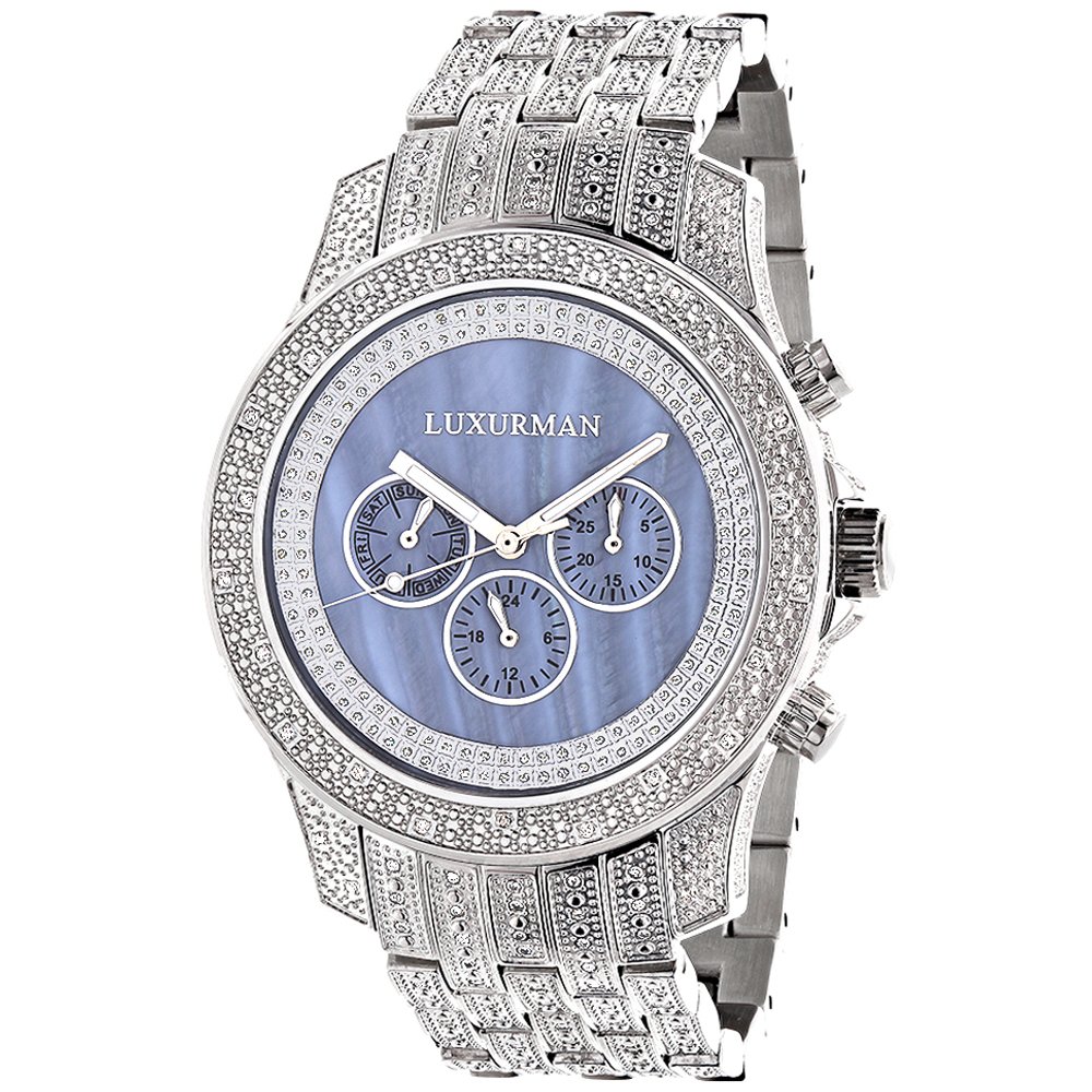 Luxurman Mens Watches Realダイヤモンド腕�