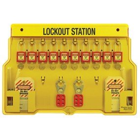 Master Lock 1483p410 10 ロックステーション (10 #410locks/4 #420 Hasps/4#497