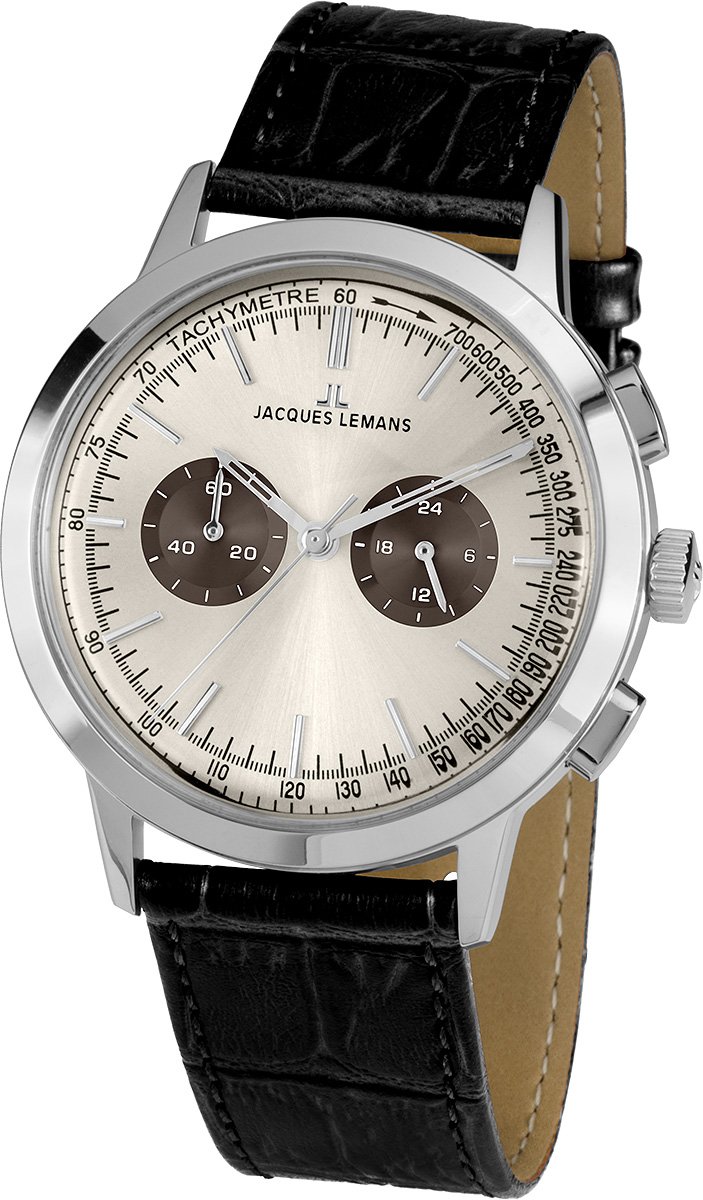 Men 's Nostalgie n-204bブラックレザーストラップ