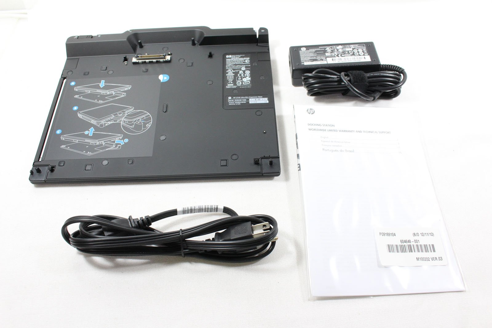 HP DOCKING STATION FOR ELITE BOOK 2740p