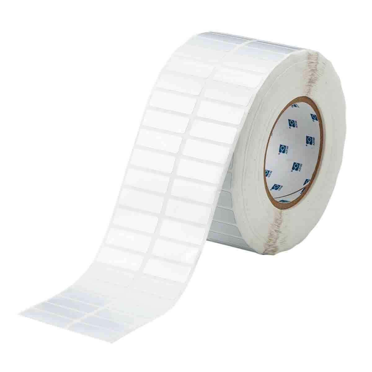 Brady THT-37-434-10 1.5 Width x 0.5 Height B-434 Metallized Polyester Gloss Finish Silver Thermal Transfer Printable Label (10000 per Roll) by Brady
