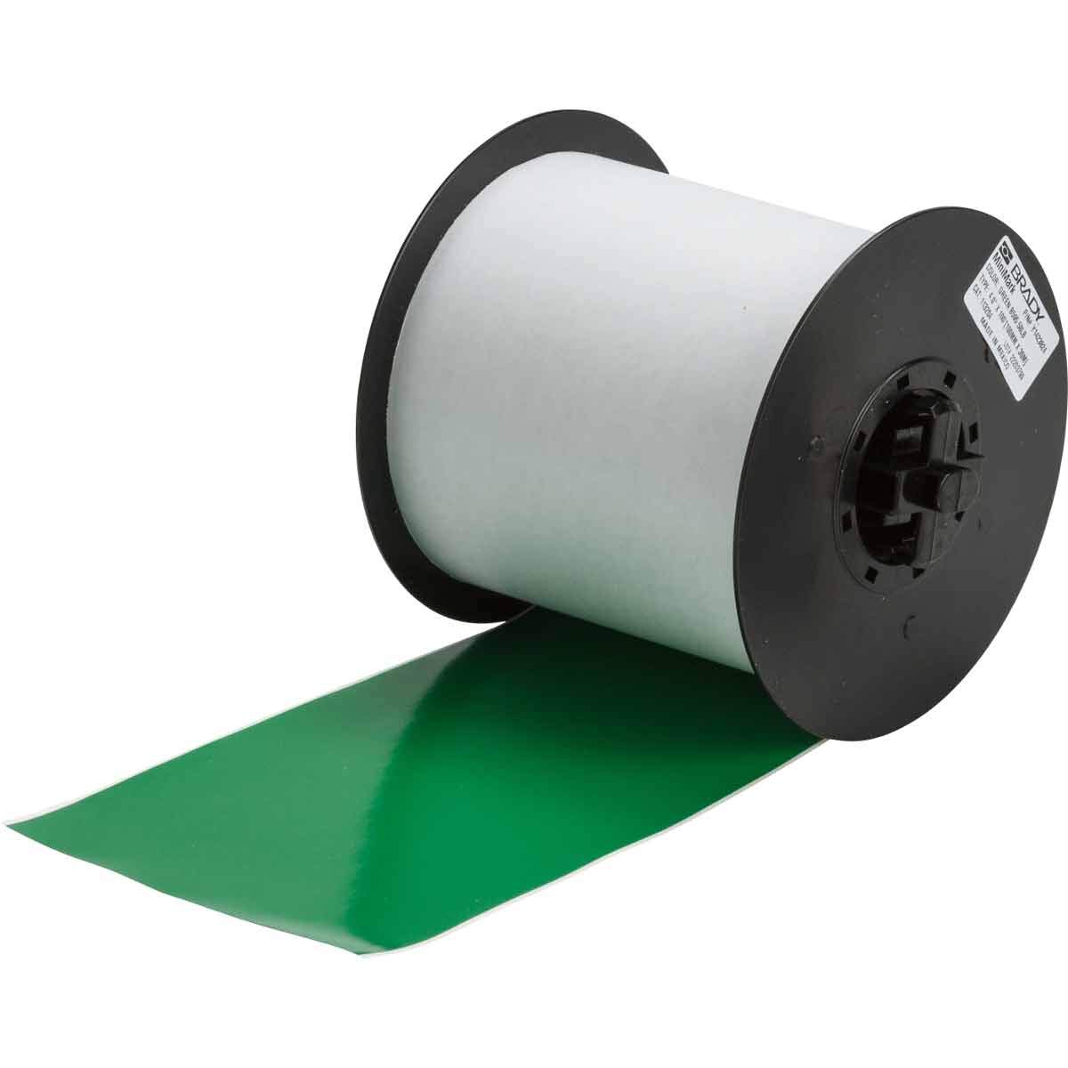 Brady 113204 MiniMark 100' Length x 4 Width B-595 Vinyl Green Indoor/Outdoor Industrial Label Printer Super Tough Tape by Brady