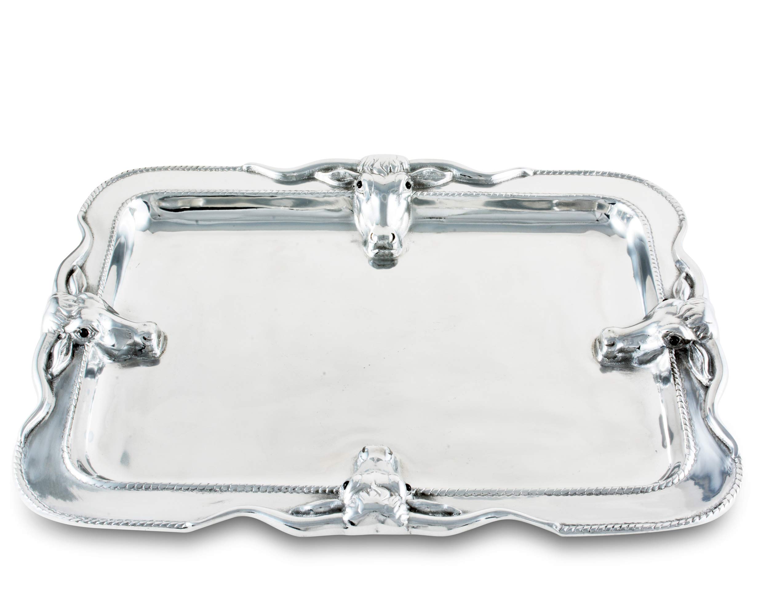Rakuten - アーサー・裁判所デザインアルミニウムLarge Longhorn Platter 18 x 14
