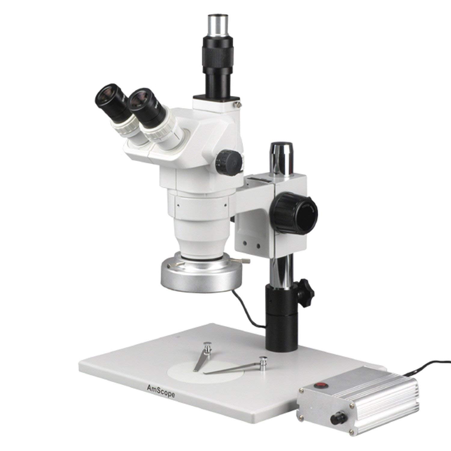 AmScope 80 LEDリング光を3.35X-90Xズーム顕微鏡