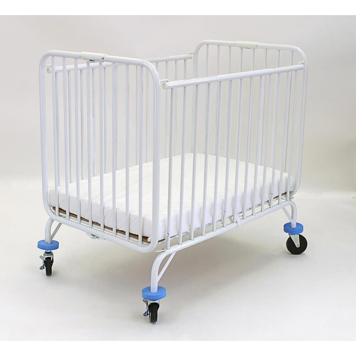 LA Baby The Condo Metal Evacuation Window Crib White