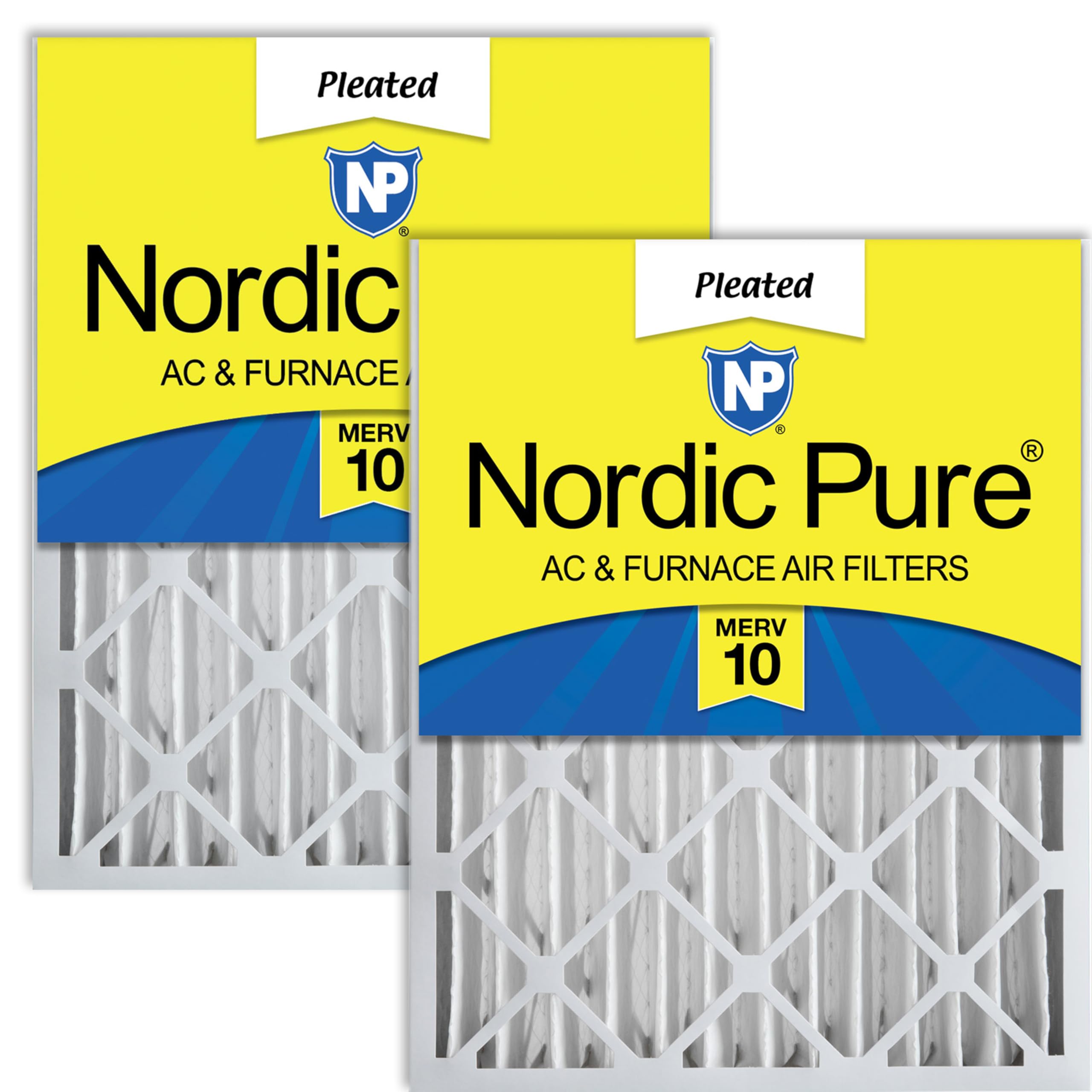 Nordic Pure 20x25x4 MERV 10 Pleated AC Furnace Air Filter Box of 2 by Nordic Pure