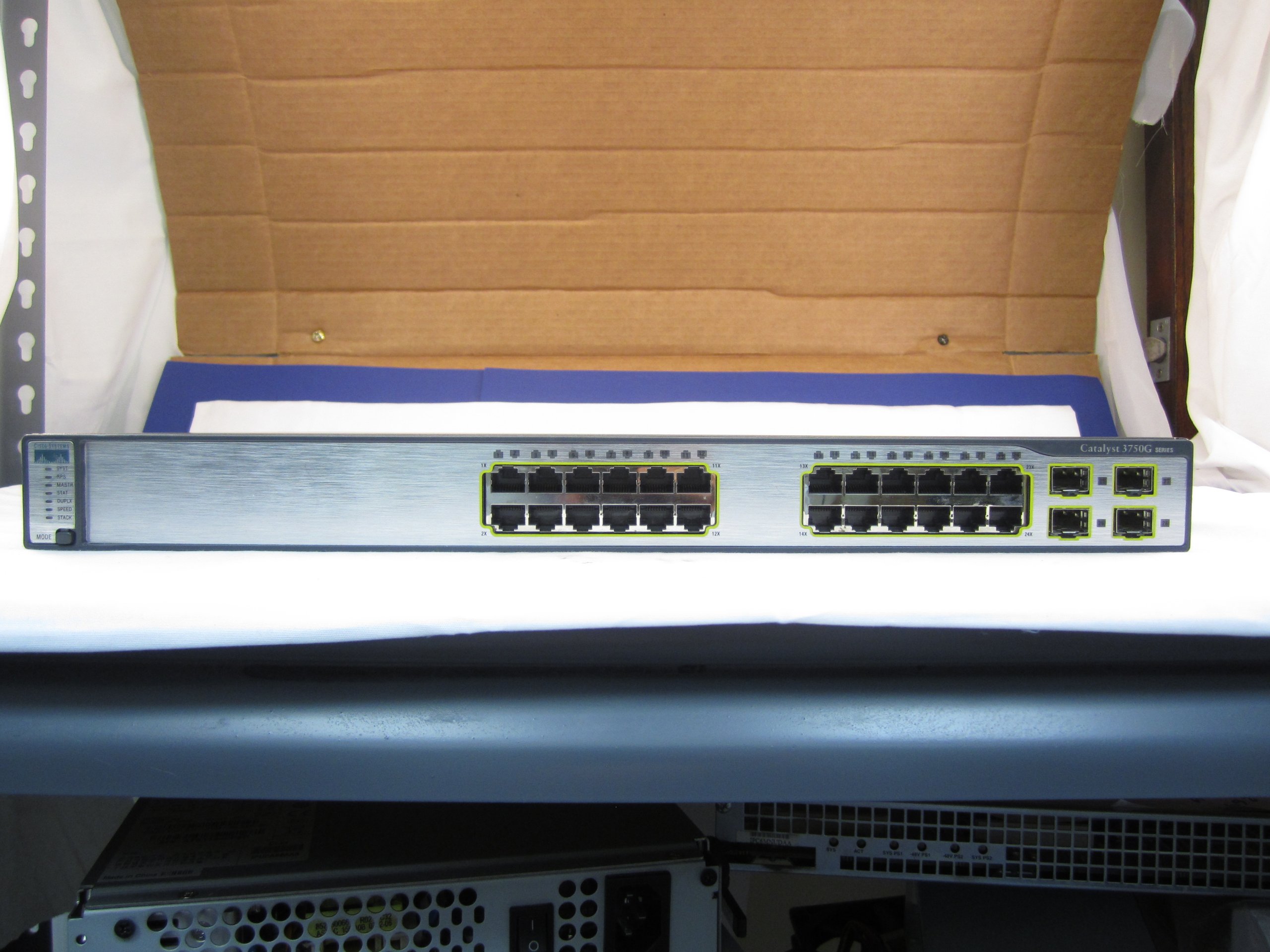Cisco WS-C3750G-24TS-E1U Catalyst 3750G-24TS Stackable Gigabit Ethernet Switch 141���¹�͢����