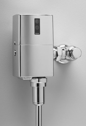 Toto TEU1UN12#CP EcoPower High Efficiency Urinal 1/8-GPF Flushometer Valve Polished Chrome by Toto