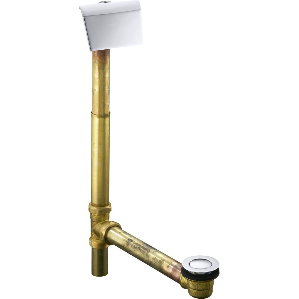 (Oil-Rubbed Bronze) - Kohler K-7147-AF-2BZ Clearflo 3.8cm Contoured Pop-Up Drain and Overflow for Above or Through-the-Floor Installation Oil Rubbed Bronze