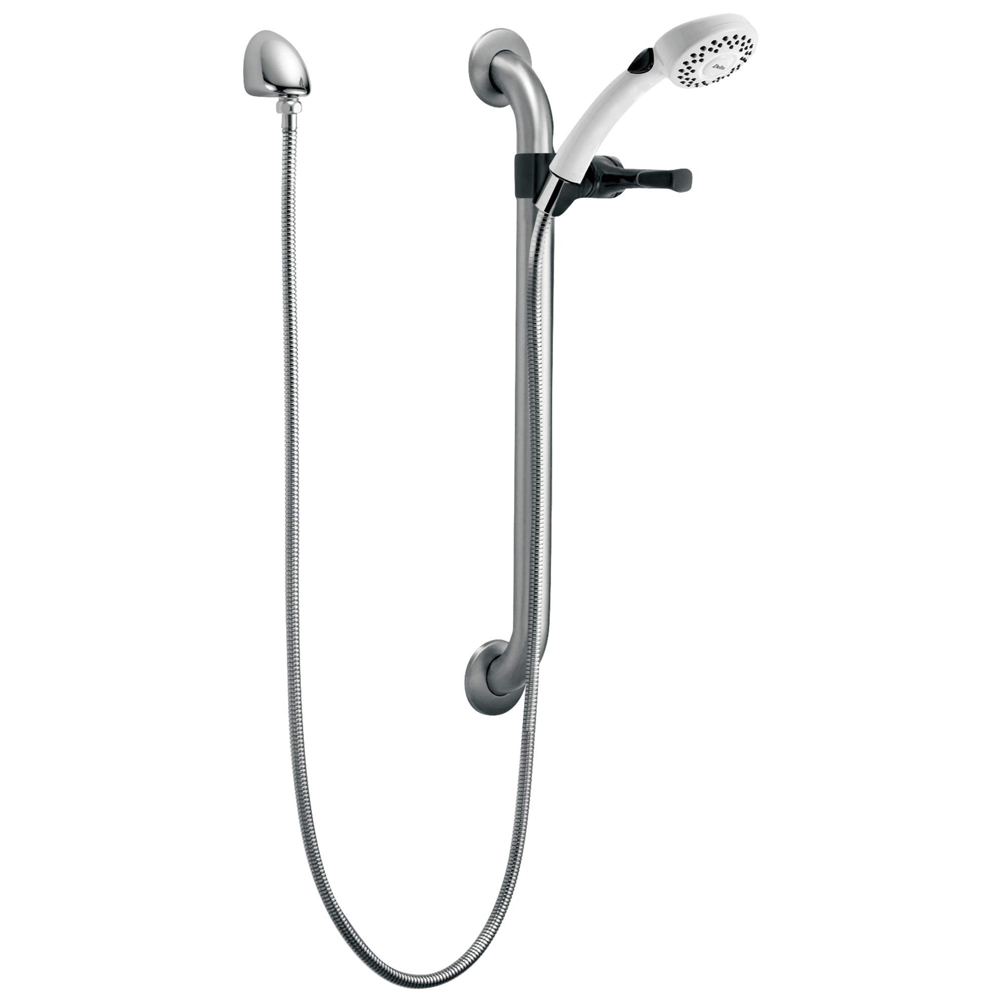樂天商城 - DELTA FAUCET スライドバー ハンドシャワー ハンドシャワー ステンレススチール ホワイト RPW324HDF-1.5