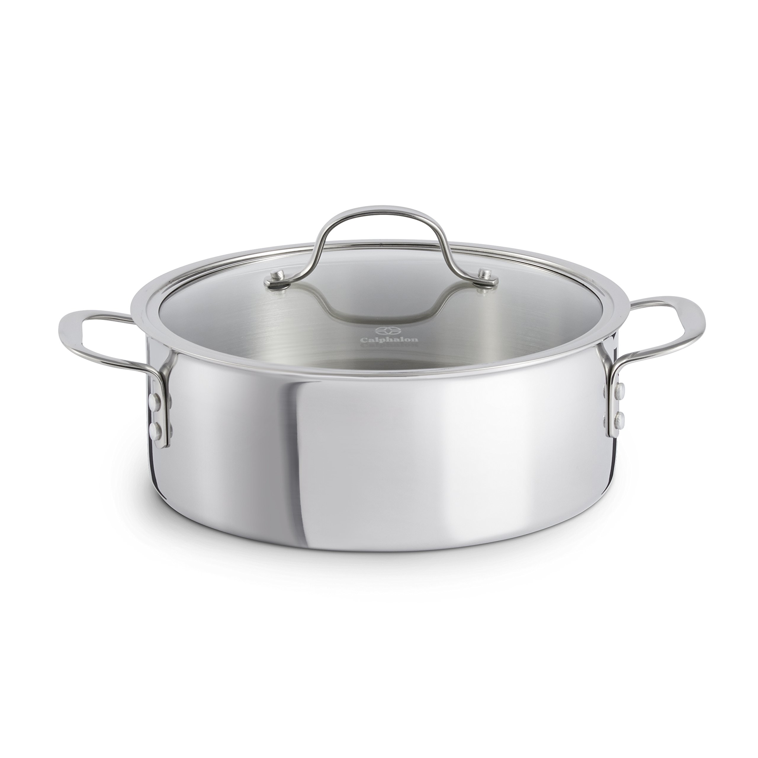 Calphalon 三層 ステンレス 鋼 の 調理器具 は 、 ダッチ オーブン 5 クォート