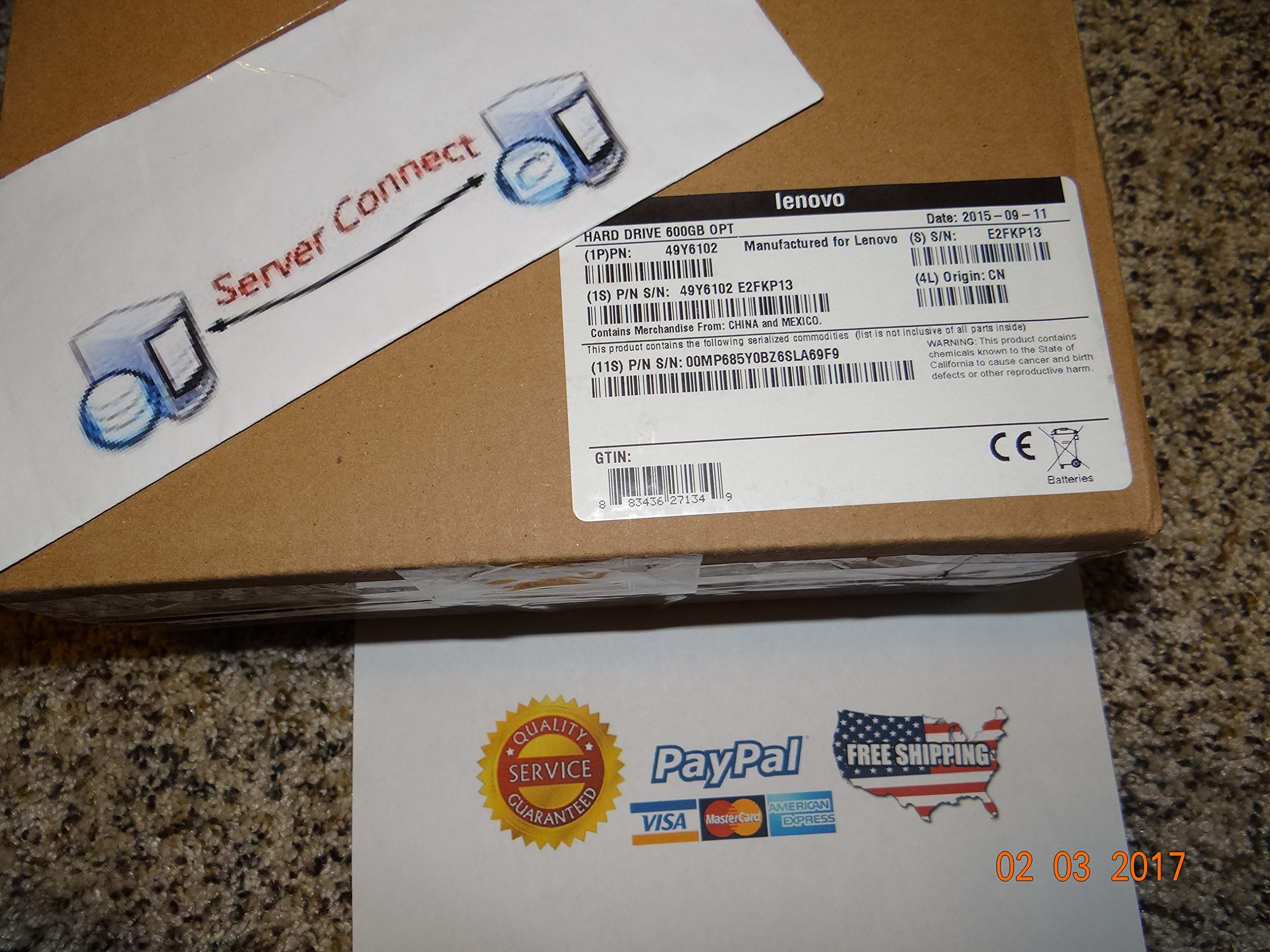 レノボ・ジャパン旧IBM 600GB 15K 6Gbps S