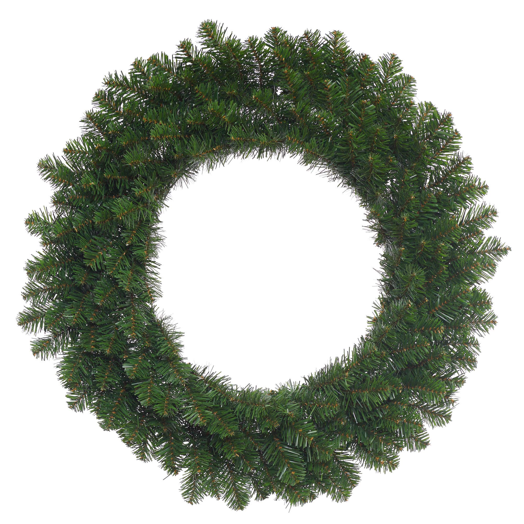 Vickerman Grand Teton wreath-unlit、144-inch、グリーン