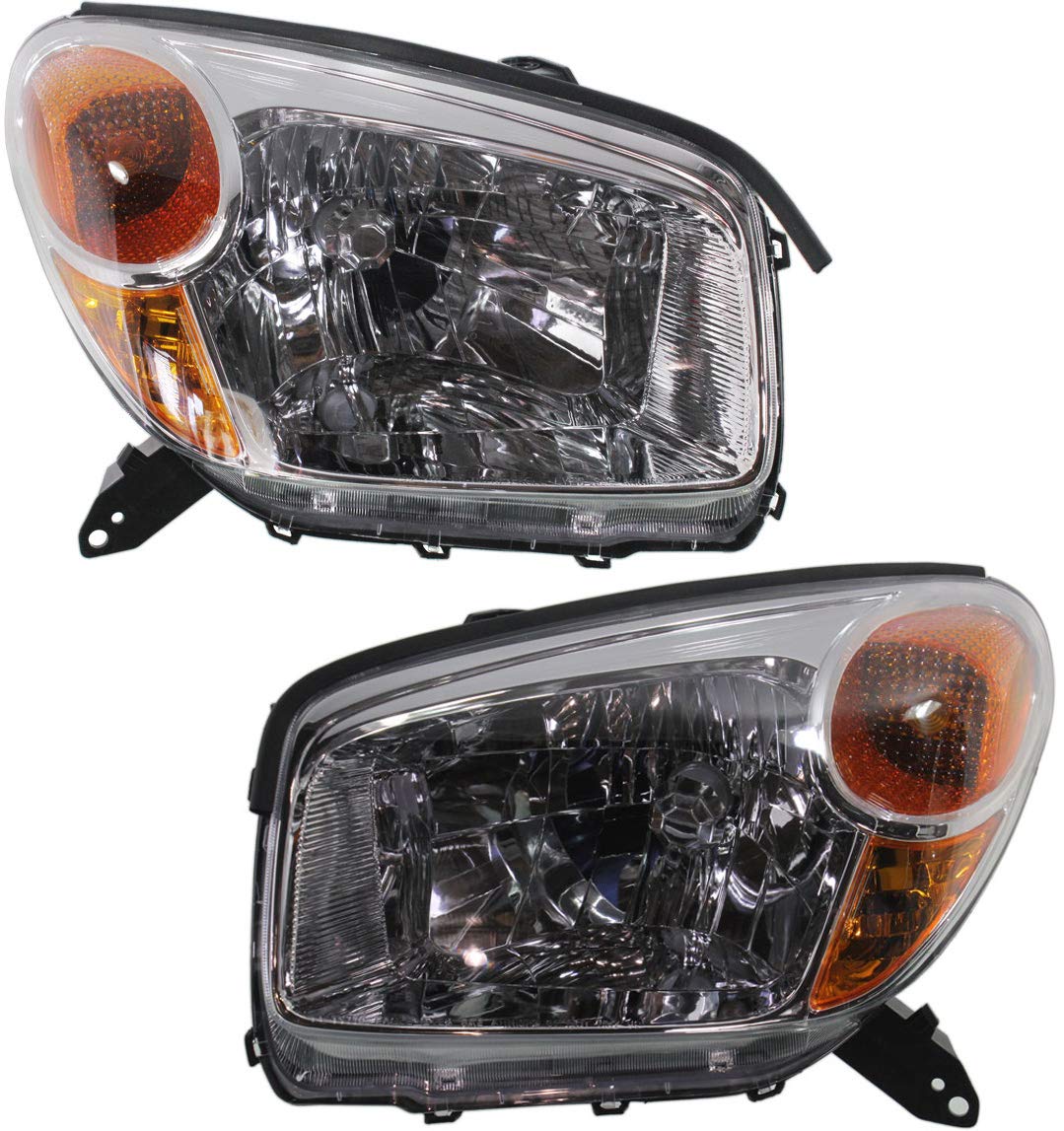 ヘッドライトセット 2004-2005 トヨタ RAV4 左ドライバーと右助手席側ハロゲンに対応