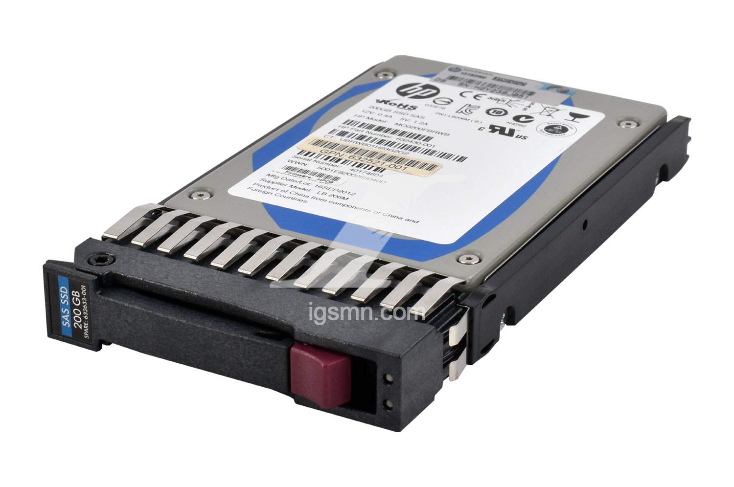 HP 632633-001 ドライブ SSD 200GB 2.5 SAS HP MLC