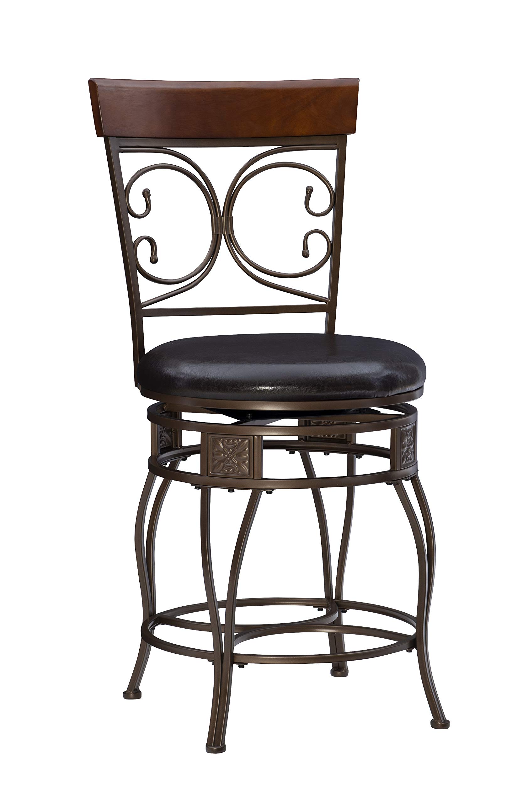 Big and Tall Back to Back Scroll Counter Stool