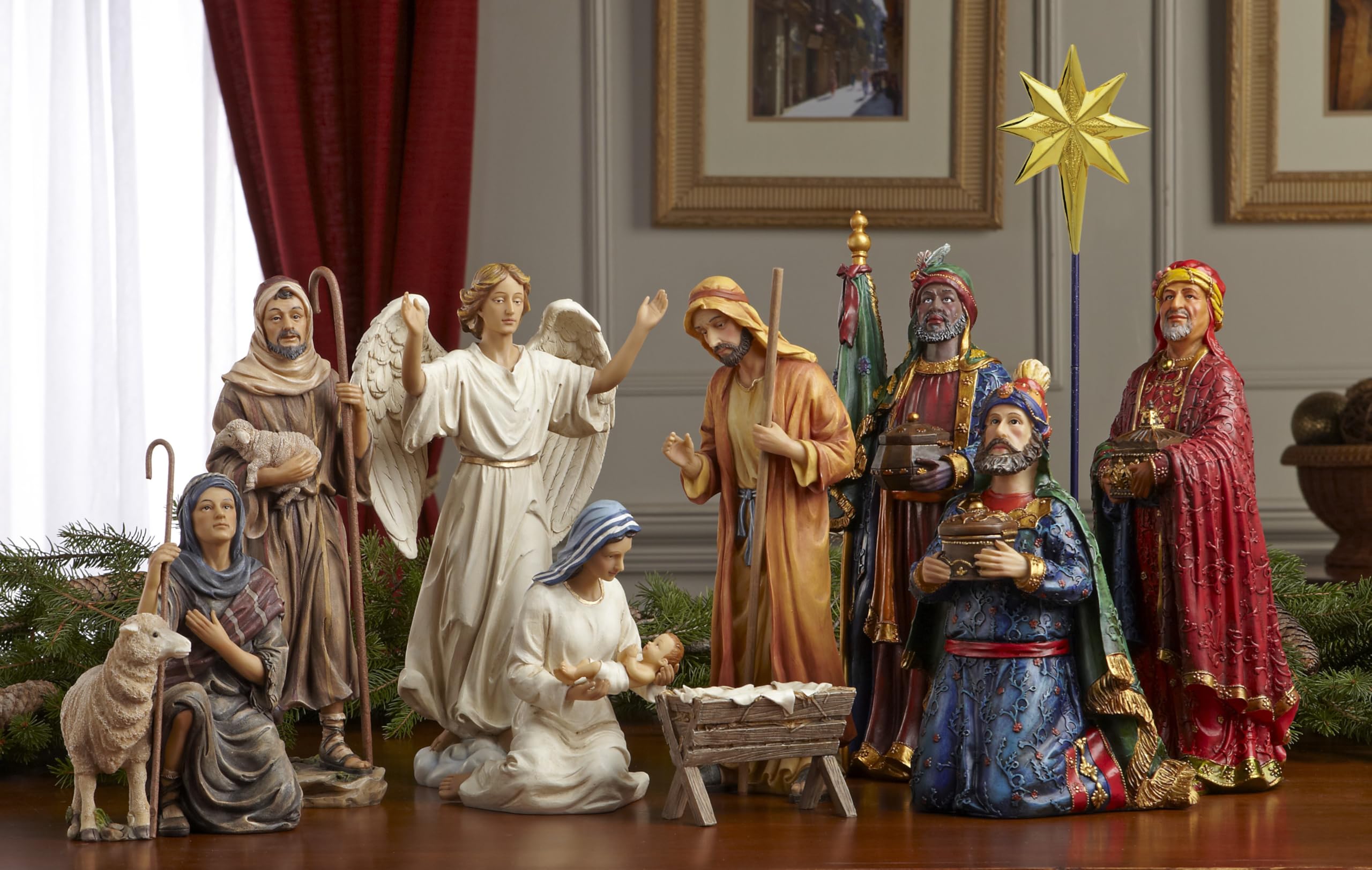 ���ꥹ�ޥ�Nativity���å� ? �ե�10�����Real Life Nativity Set by Three Kings���ե�