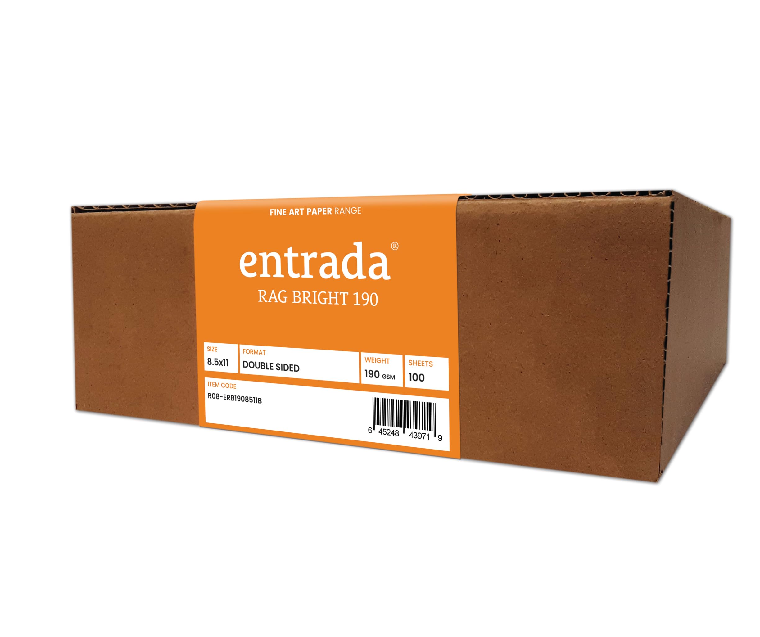 Moab Entrada Rag Fine Art 両面ブライトホワイト マットインクジェット用紙 15.5ミル 190gsm 8.5x11イ..