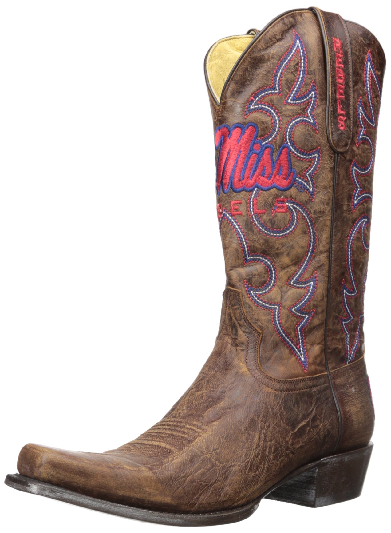 NCAA ミシシッピ Old Miss Rebels メンズ ボードルームスタイルブーツ
